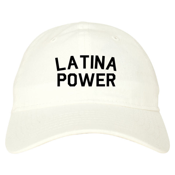 Latina Power Dad Hat White