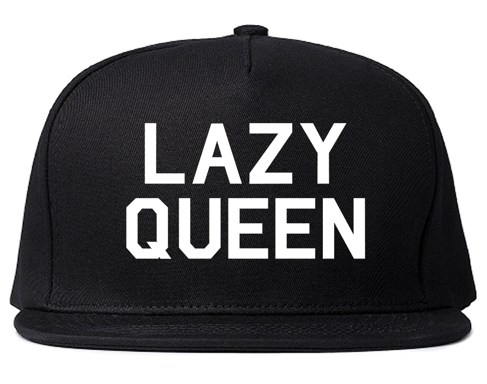 Lazy Queen Black Snapback Hat
