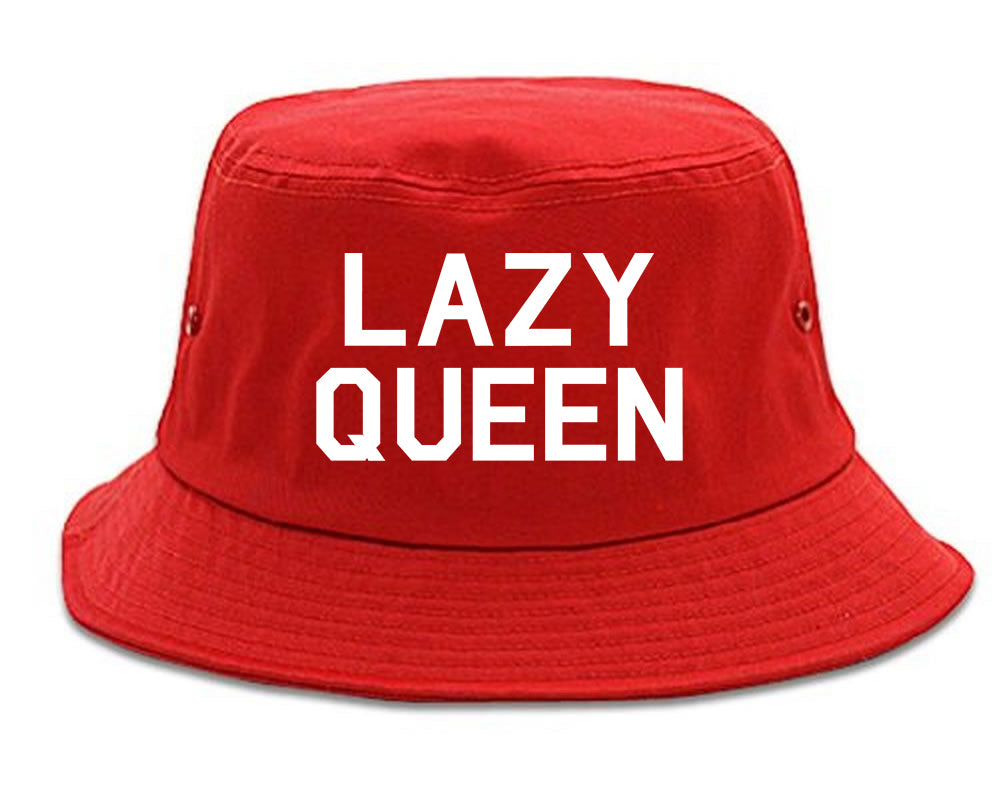 Lazy Queen Red Bucket Hat