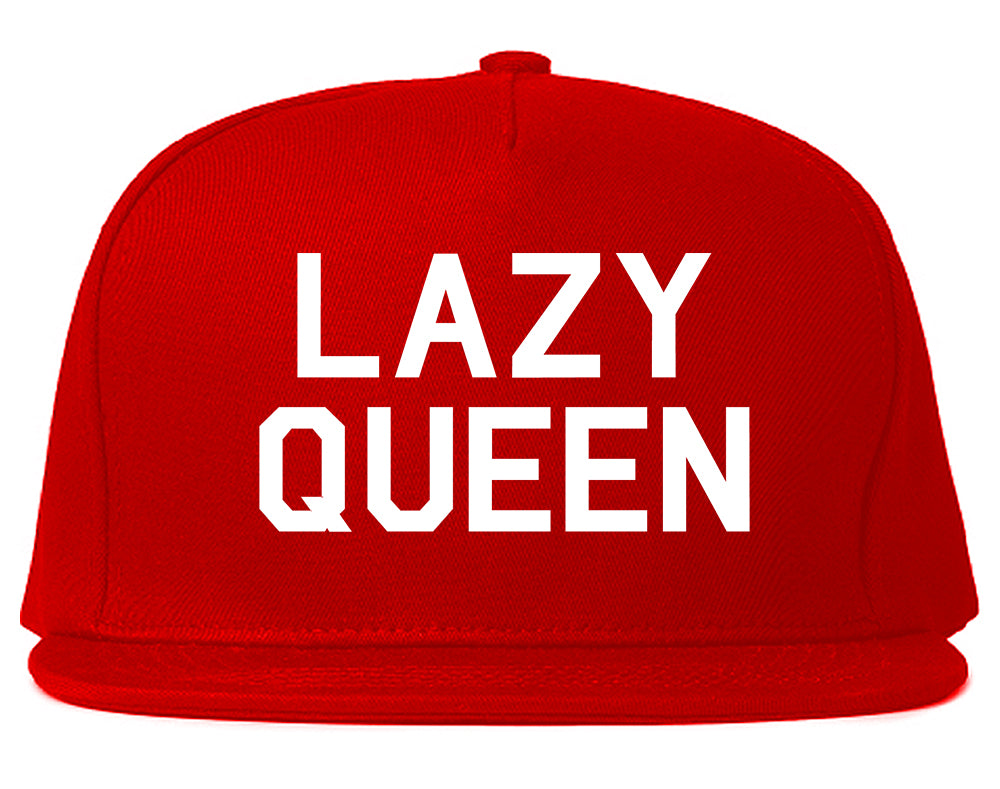 Lazy Queen Red Snapback Hat
