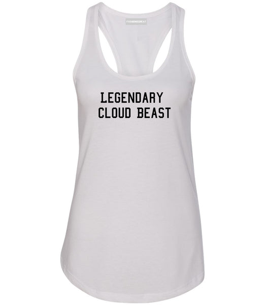 Legendary Cloud Beast Womens Racerback Tank Top White