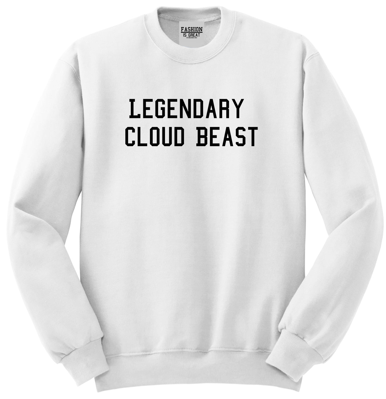 Legendary Cloud Beast Unisex Crewneck Sweatshirt White
