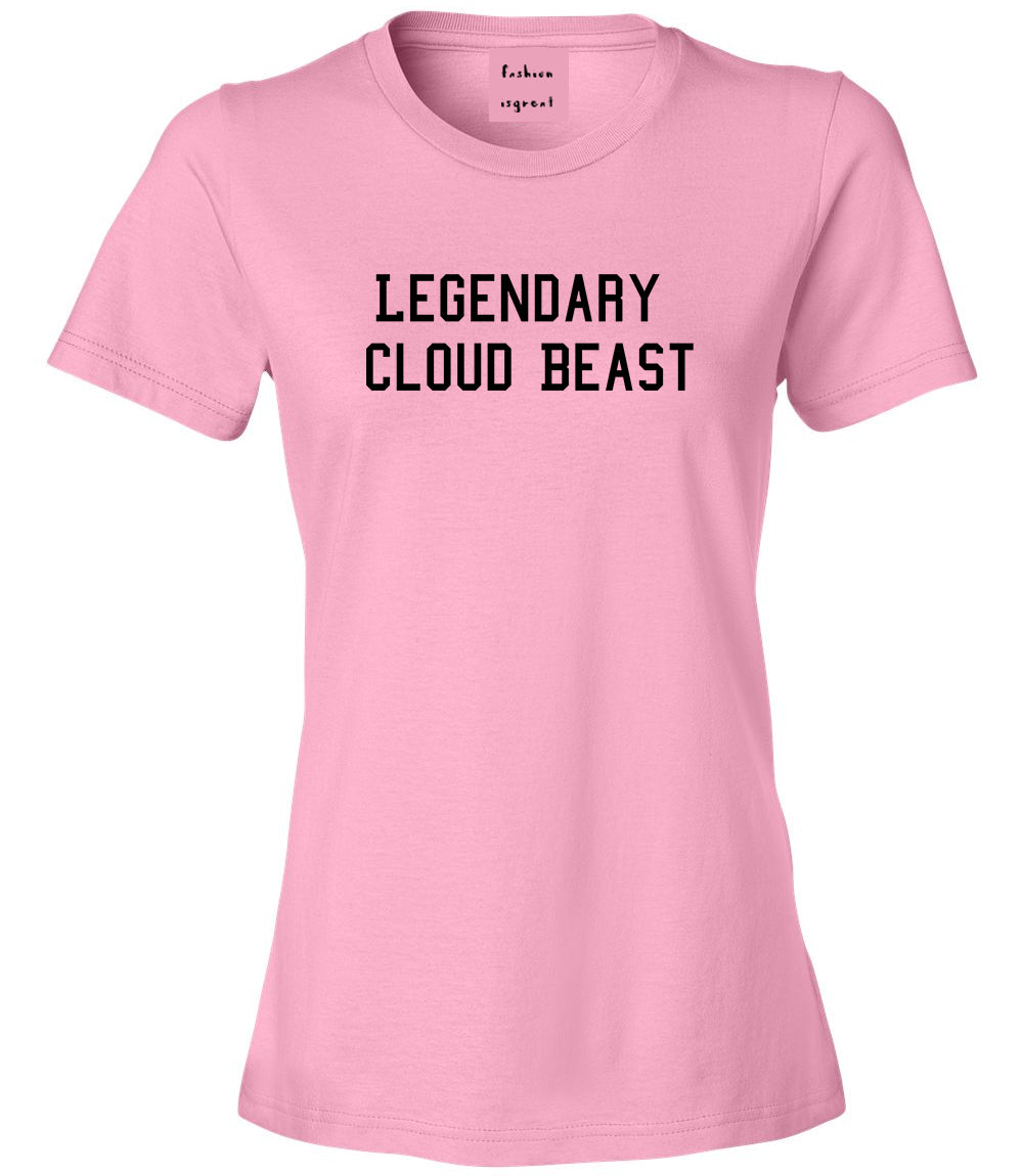 Legendary Cloud Beast Womens Graphic T-Shirt Pink