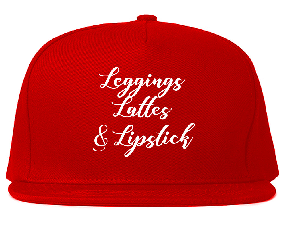 Leggings Lattes And Lipstick Makeup Red Snapback Hat