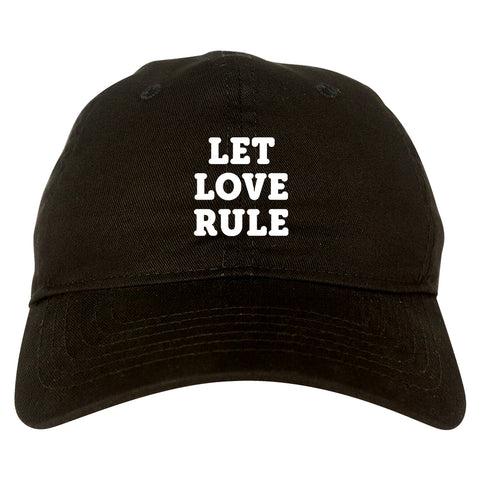 Let Love Rule Graphic Dad Hat Black