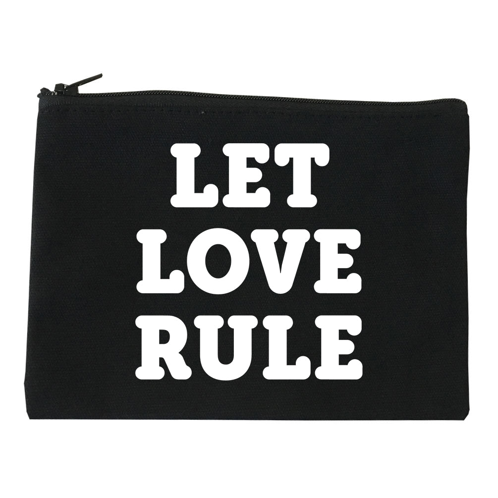 Let Love Rule Graphic Makeup Bag Red