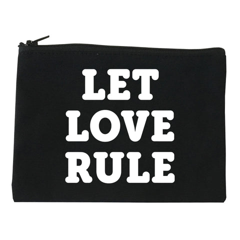Let Love Rule Graphic Makeup Bag Red