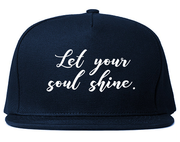 Let Your Soul Shine Hippie Blue Snapback Hat