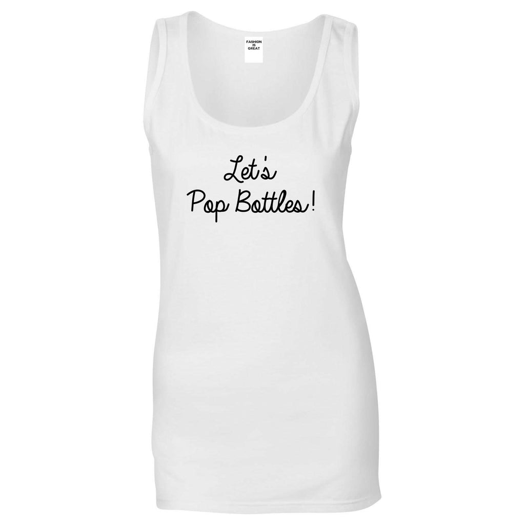 Lets Pop Bottles Wedding White Womens Tank Top