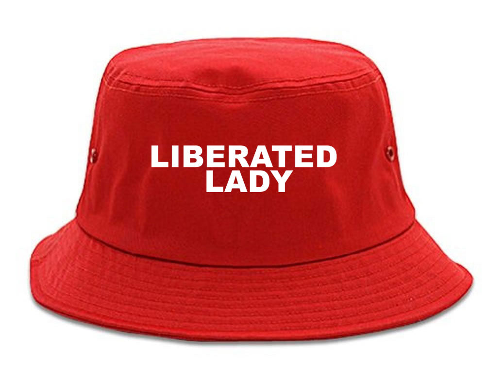 Liberaty Lady Bucket Hat Red