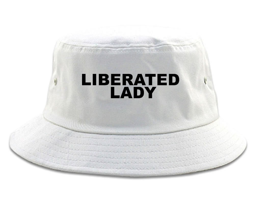 Liberaty Lady Bucket Hat White