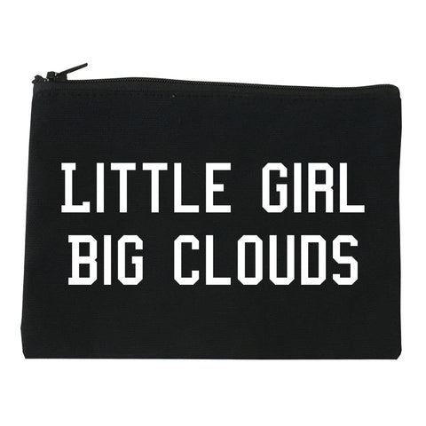 Little Girl Big Clouds Makeup Bag Red
