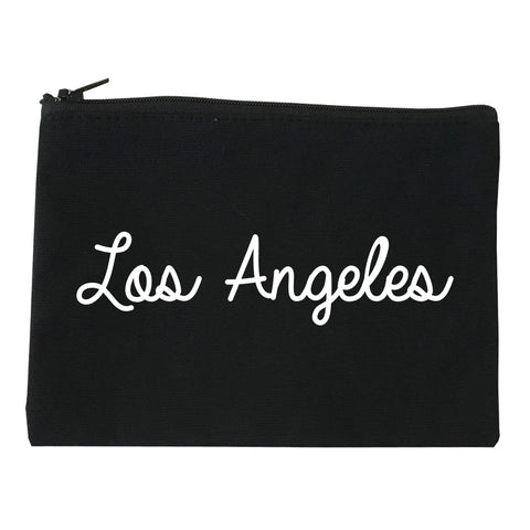 Los Angeles LA Script Chest black Makeup Bag