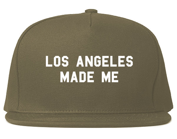 Los Angeles Made Me Snapback Hat Grey