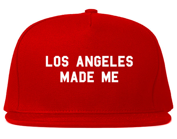 Los Angeles Made Me Snapback Hat Red