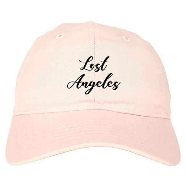 Lost Angeles Los Cali pink dad hat