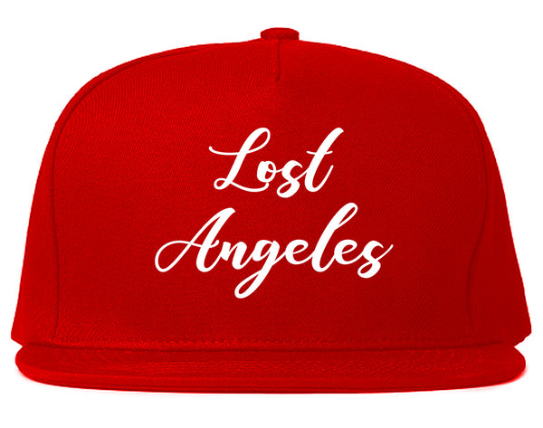 Lost Angeles Los Cali Red Snapback Hat