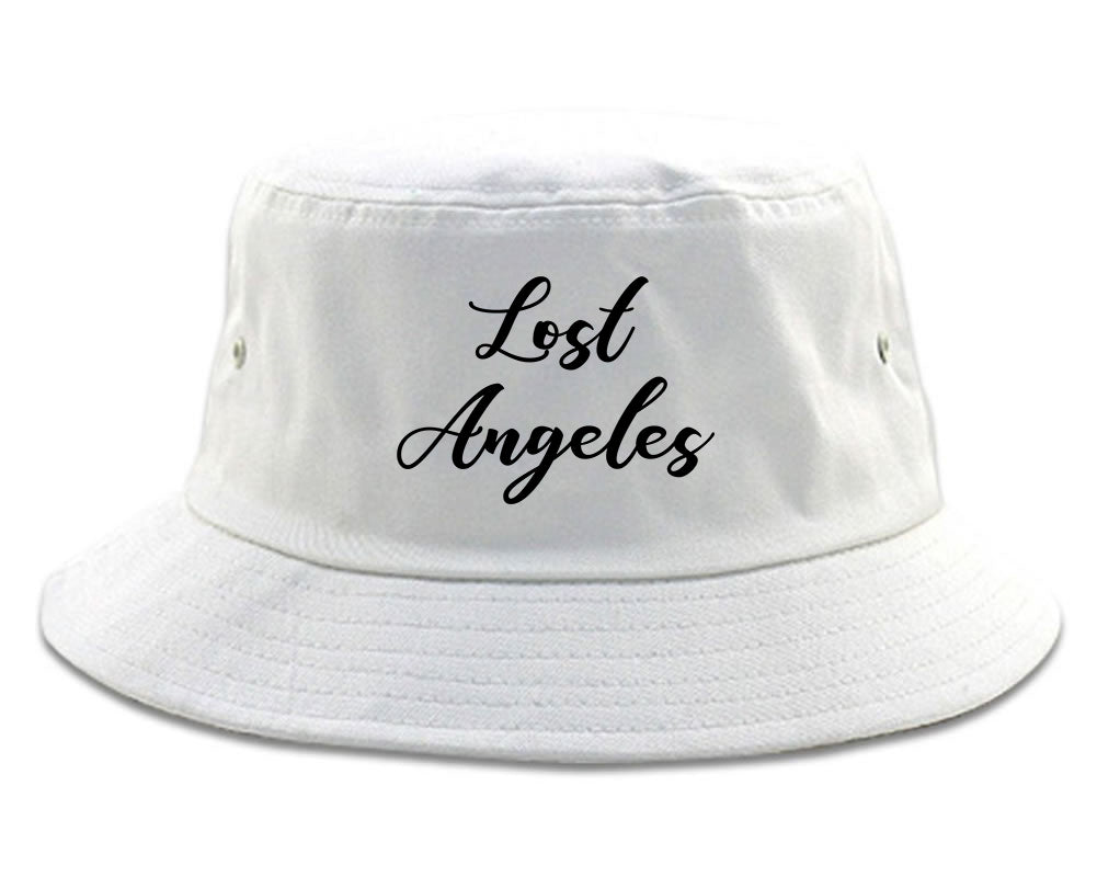 Lost Angeles Los Cali white Bucket Hat