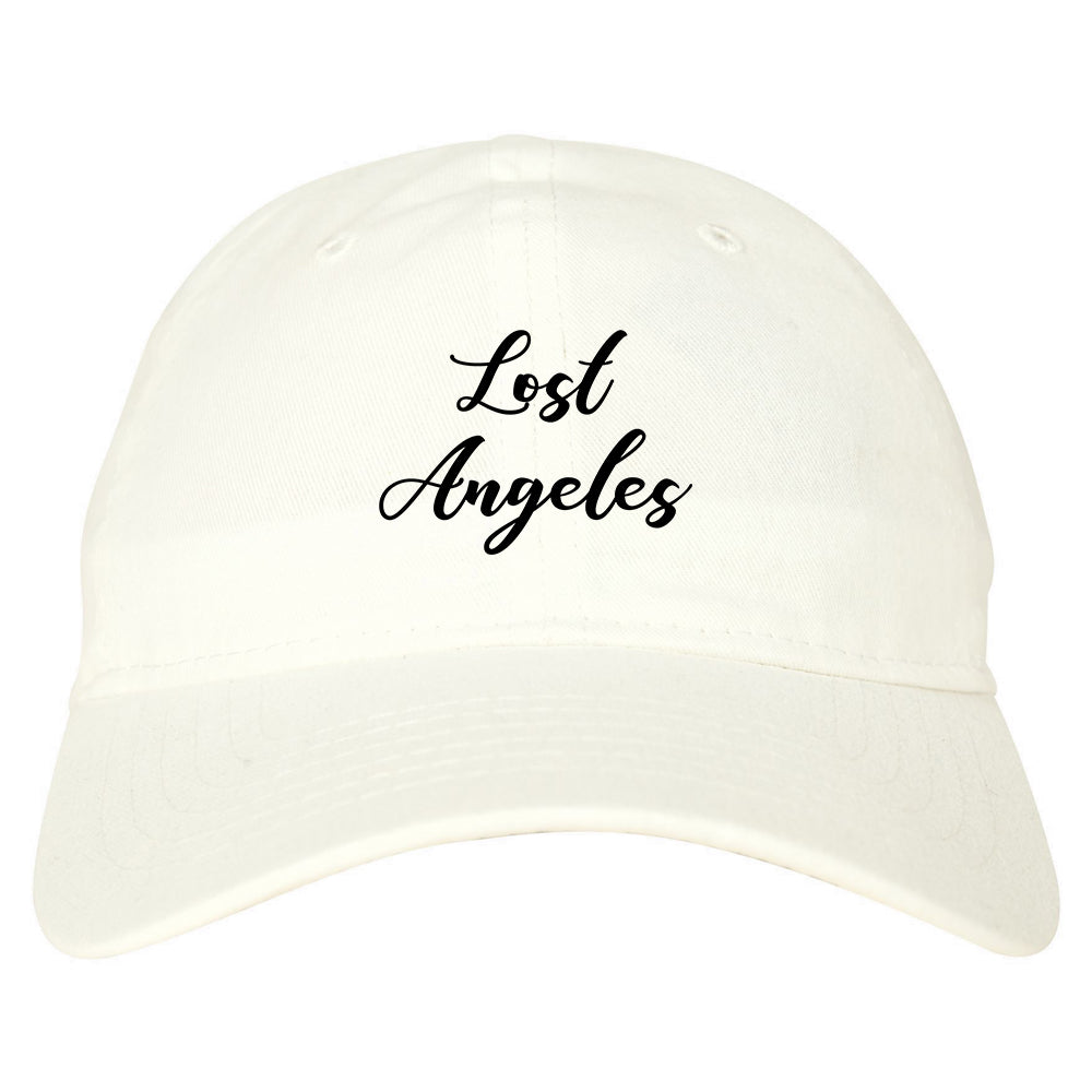 Lost Angeles Los Cali white dad hat