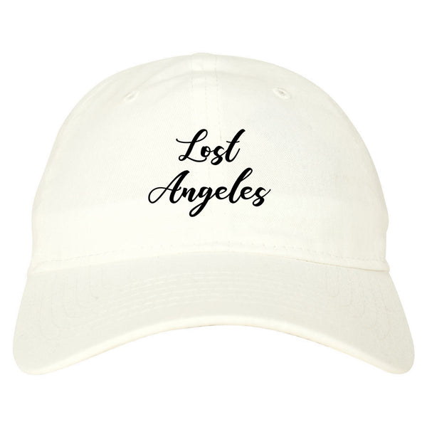 Lost Angeles Los Cali white dad hat