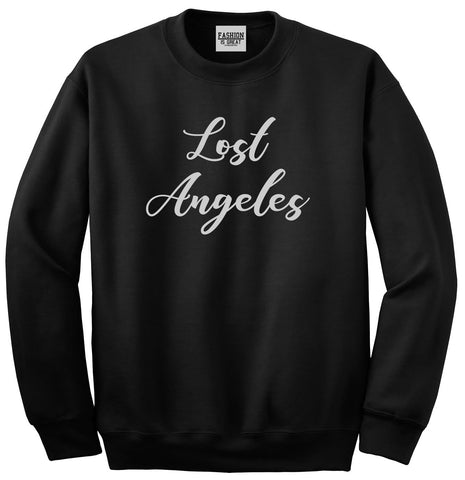 Lost Angeles Los Cali Black Womens Crewneck Sweatshirt
