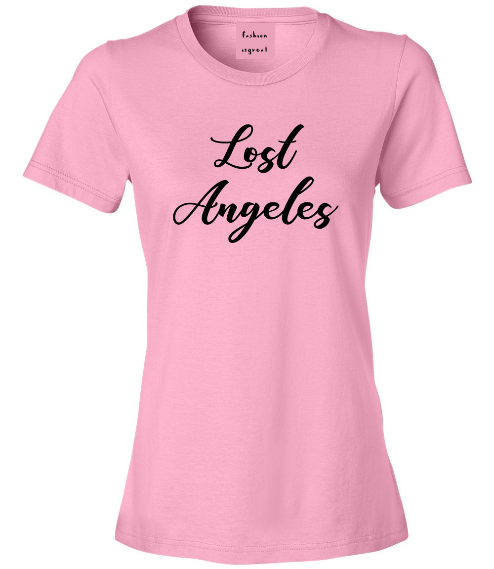 Lost Angeles Los Cali Pink Womens T-Shirt