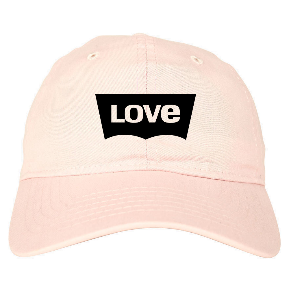 Love Jeans Logo Dad Hat Pink