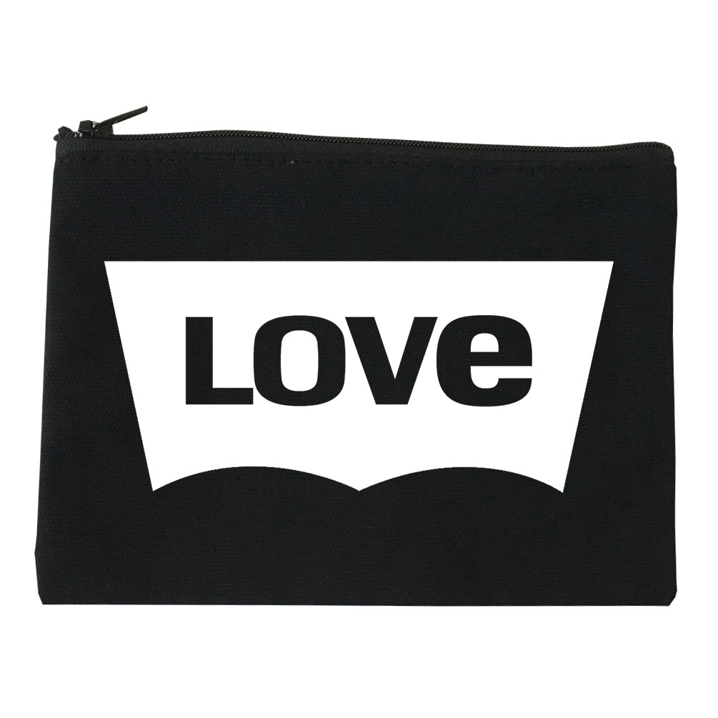 Love Jeans Logo Makeup Bag Red