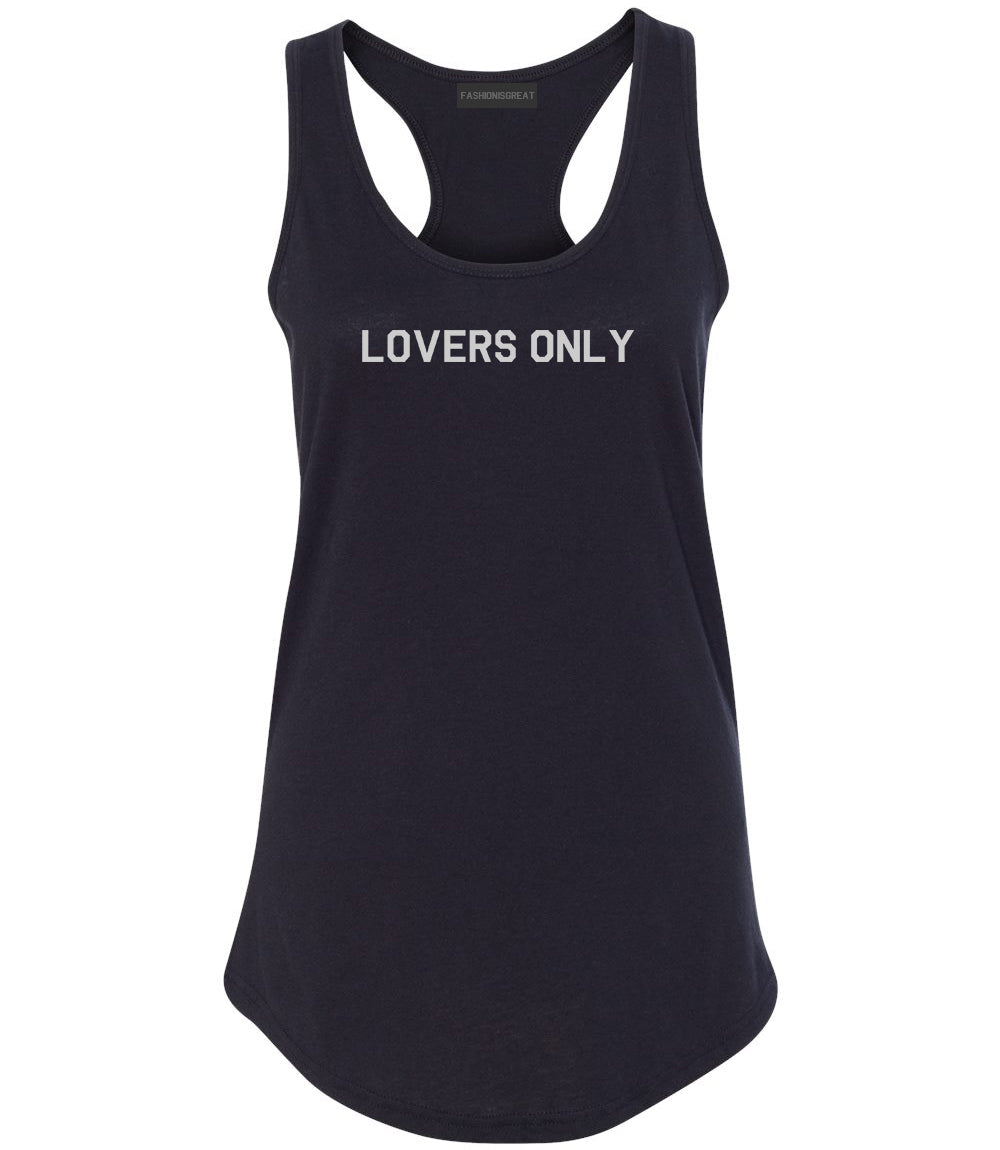 Lovers Only Black Womens Racerback Tank Top
