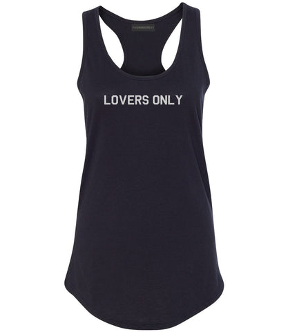 Lovers Only Black Womens Racerback Tank Top