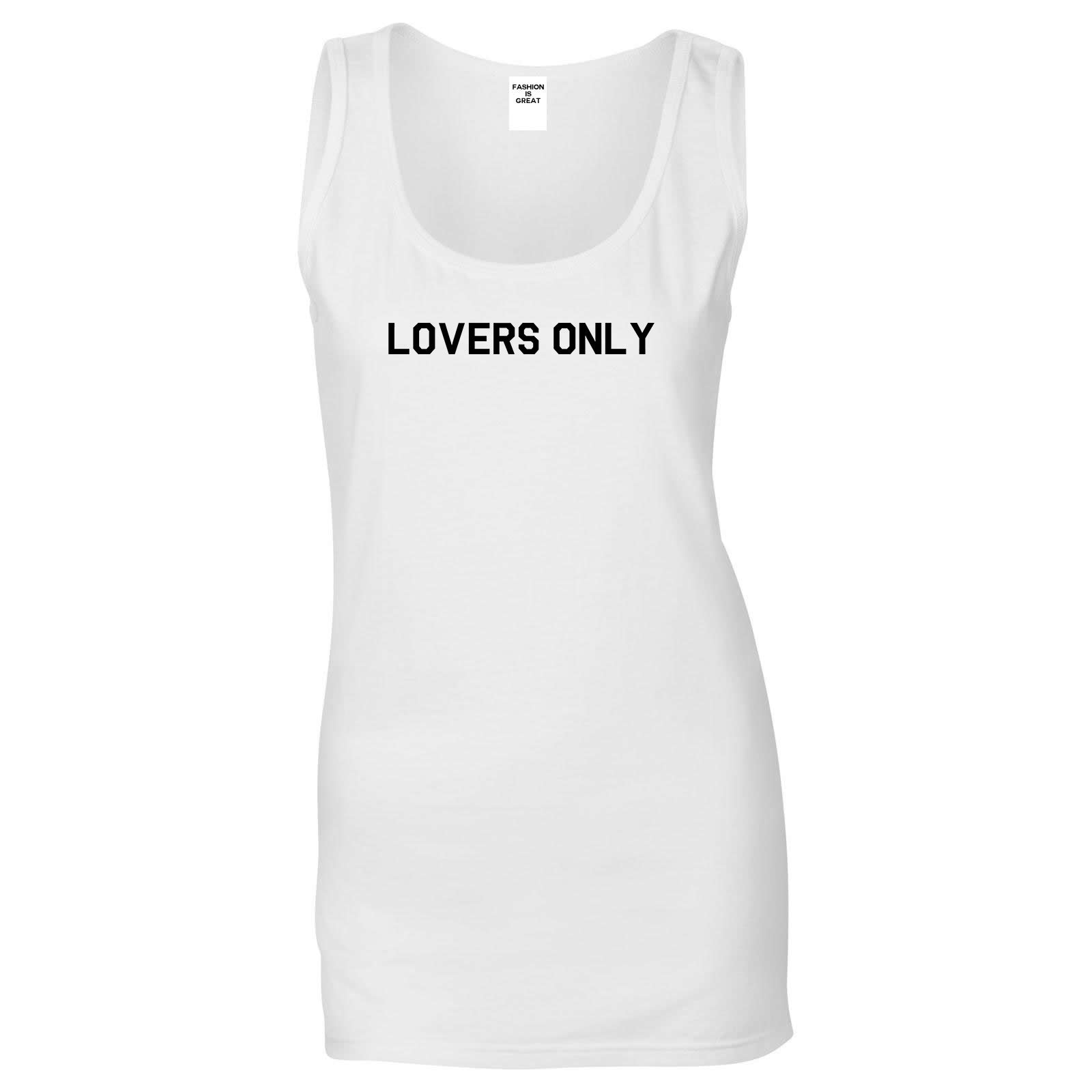 Lovers Only White Womens Tank Top