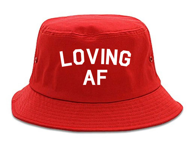 Loving AF Love Bucket Hat Red