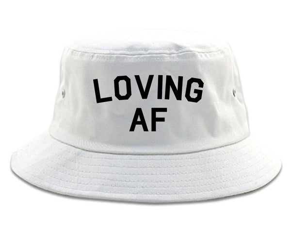 Loving AF Love Bucket Hat White