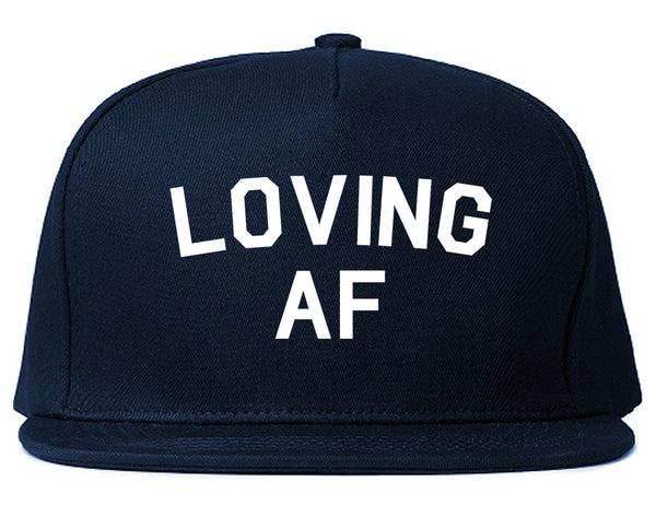 Loving AF Love Snapback Hat Blue