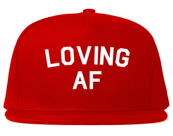 Loving AF Love Snapback Hat Red