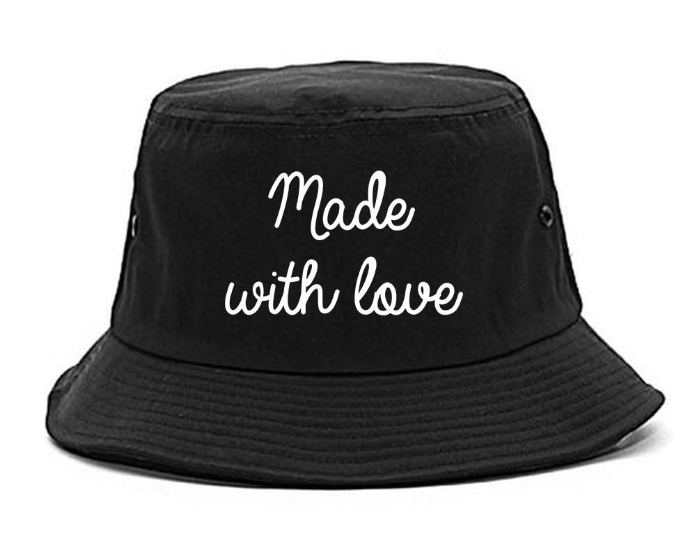 Made With Love Black Bucket Hat