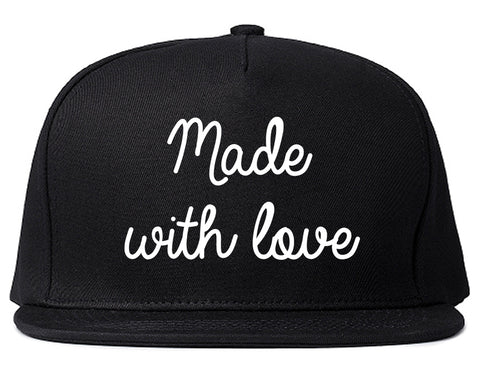 Made With Love Black Snapback Hat