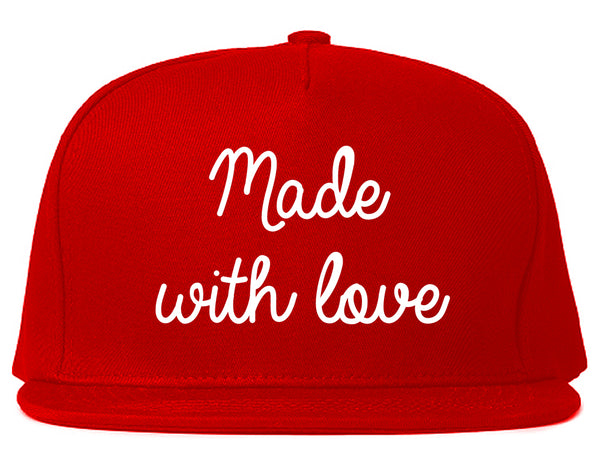 Made With Love Red Snapback Hat