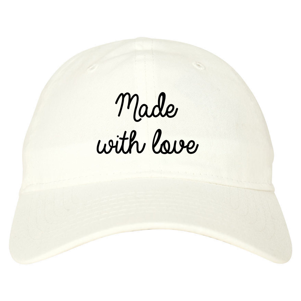 Made With Love White Dad Hat