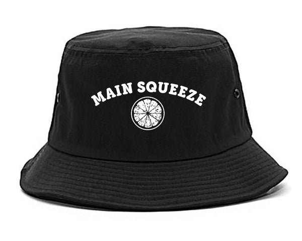 Main Squeeze Lemon Funny Bucket Hat Black