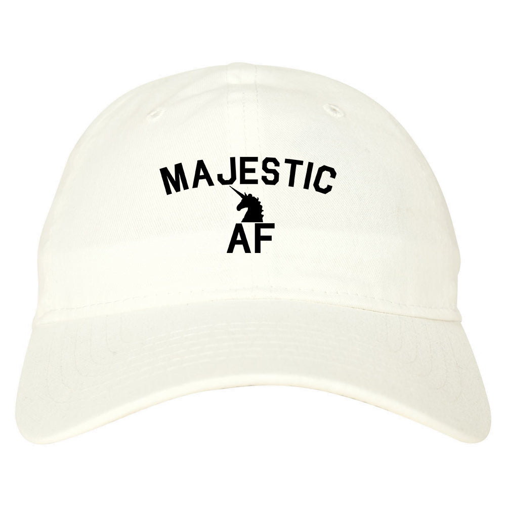 Majestic AF Unicorn Magical Dad Hat White