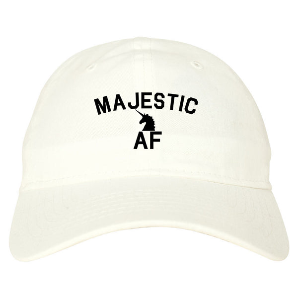 Majestic AF Unicorn Magical Dad Hat White