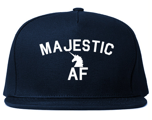 Majestic AF Unicorn Magical Snapback Hat Blue