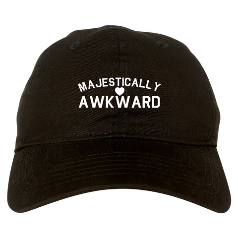Majestically Awkward Heart Geek Dad Hat Black