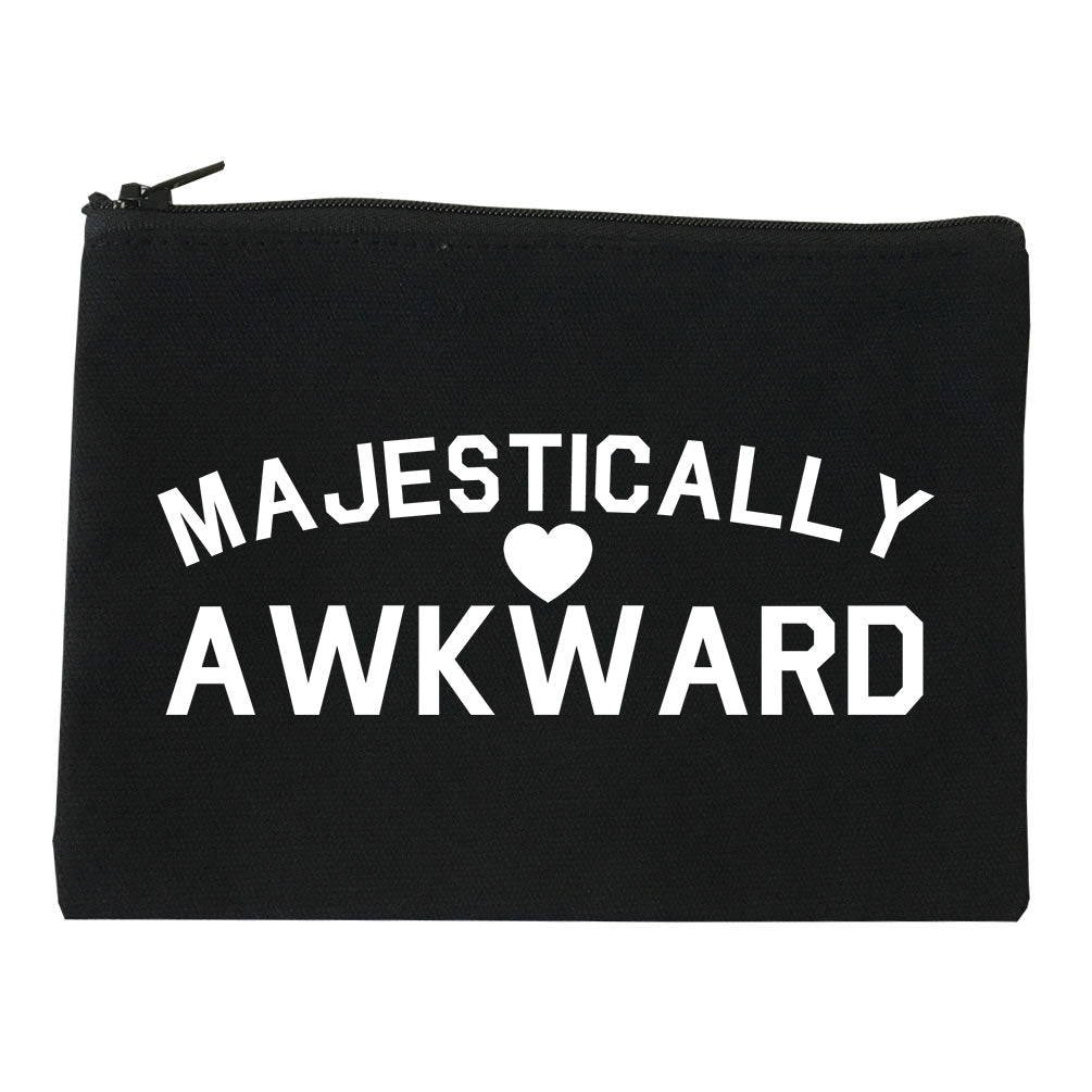 Majestically Awkward Heart Geek Makeup Bag Red