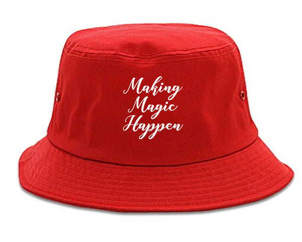 Making Magic Happen Bucket Hat Red