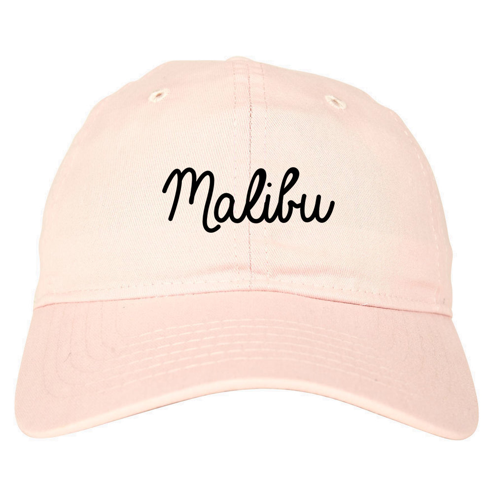 Malibu California Chest pink dad hat