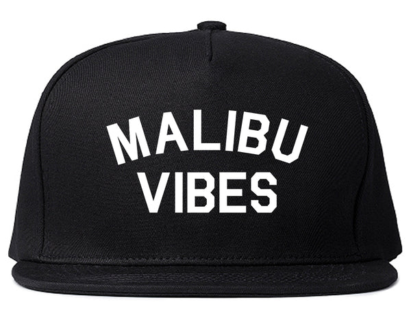 Malibu Vibes Cali California Black Snapback Hat