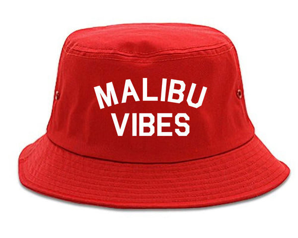 Malibu Vibes Cali California red Bucket Hat