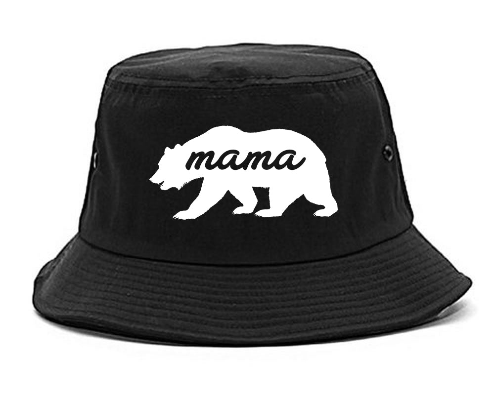 Mama Bear Animal black Bucket Hat